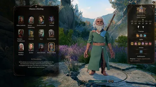 博德之门3游戏截图，显示雇佣兵角色