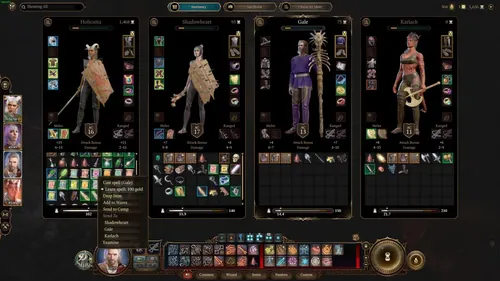 博德之门3游戏截图，展示法术界面