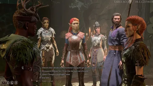 博德之门3游戏截图，显示阿拉贝拉和卡格哈