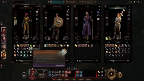 《博德之门3》游戏截图，展示游戏场景与角色。