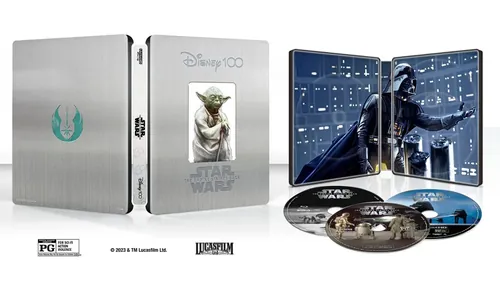 Best Buy 促销海报，包含迪士尼及星球大战系列光碟