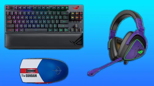 华硕游戏周边产品促销海报