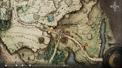 Elden Ring 游戏截图，展示广阔的游戏世界