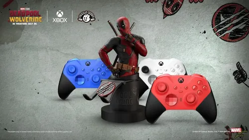 定制Deadpool与Wolverine主题的Xbox Series X控制器
