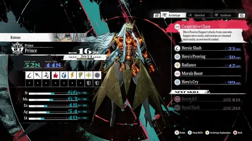 Metaphor: ReFantazio角色职业转变示意图