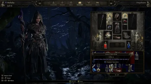 《流亡之路2》游戏中的技能宝石示意图