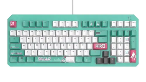 华硕与初音未来联名硬件展示