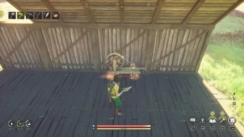 《RuneScape：Dragonwilds》游戏截图，显示角色持弓射箭