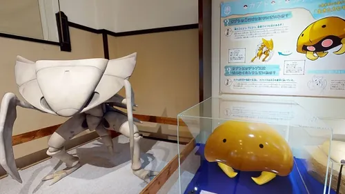 宝可梦化石展现场展示的宝可梦骨架模型