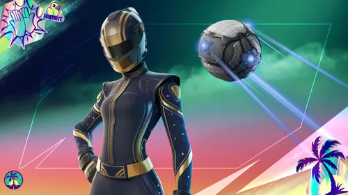 火箭联盟与堡垒之夜夏日活动海报