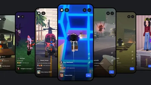 Roblox Moments 社交视频界面