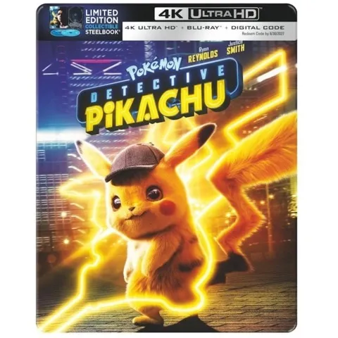 宝可梦侦探皮卡丘4K钢铁书版封面