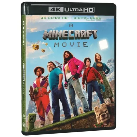 《我的世界》电影海报，展示丰富色彩与游戏元素