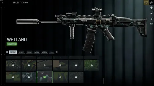 《战地6》游戏截图，展示武器和迷彩效果