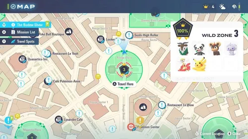 宝可梦传说Z-A中的皮卡丘