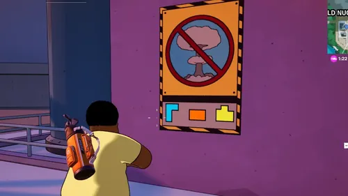 Fortnite与辛普森一家联动场景图